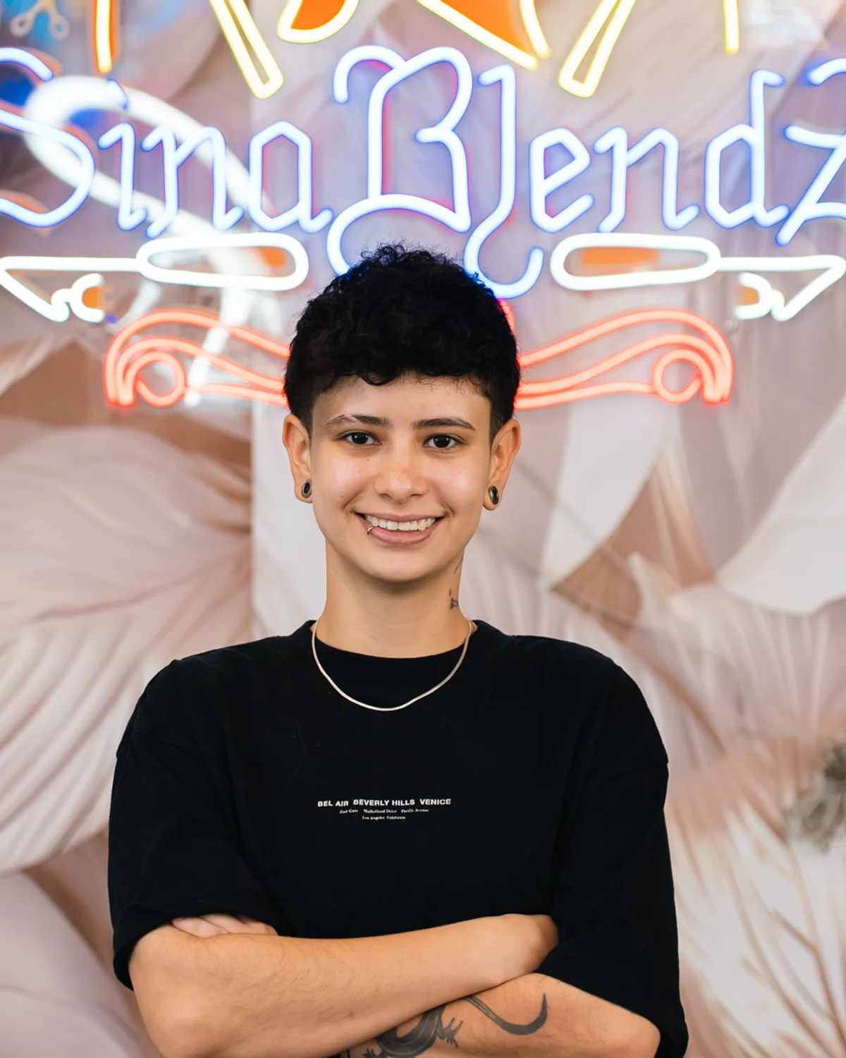 Valentina (Manager), barber at Sina Blendz Barbershop in Southbank, Melbourne