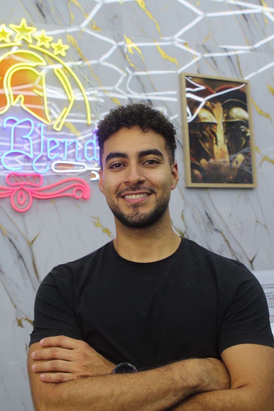 Juan, barber at Sina Blendz Barbershop in Southbank, Melbourne